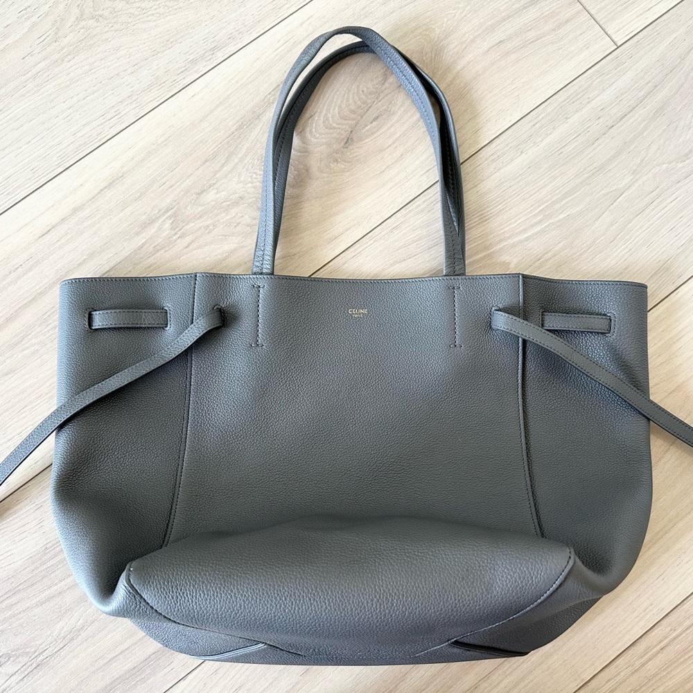 Celine - SMALL CABAS PHANTOM IN SOFT GRAINED CALFSKIN - Grey